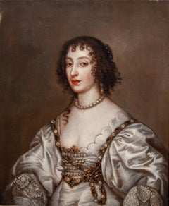 Portrait d'Henrietta Maria (1609-1669) Reine d'Angleterre, 17ème siècle