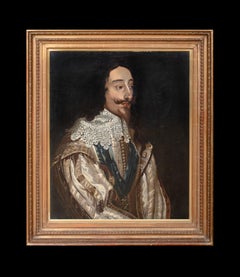 Portrait Of King Charles I, 17th Century  School of Anthony Van Dyck (1599-1641)