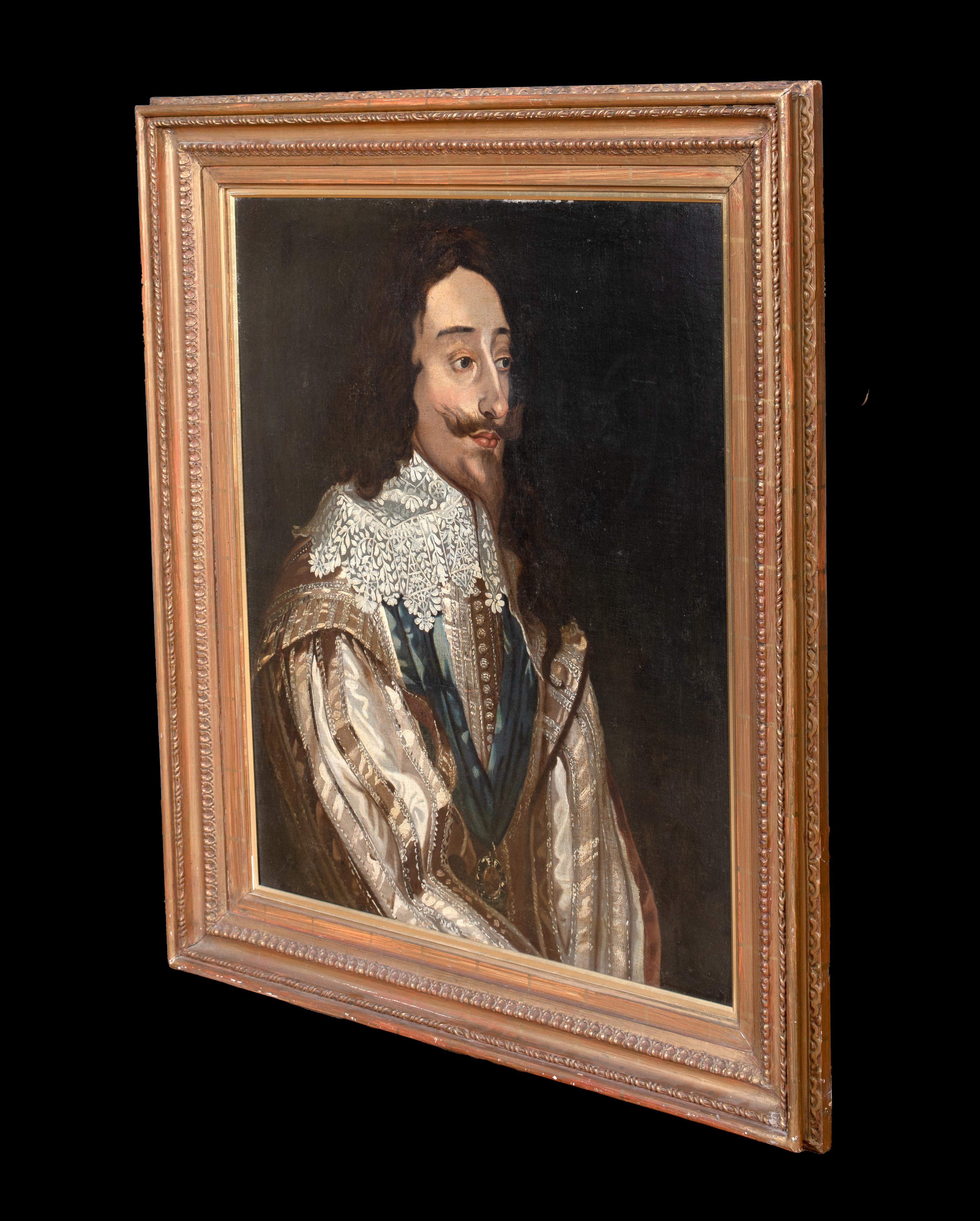 Portrait Of King Charles I, 17th Century  School of Anthony Van Dyck (1599-1641) For Sale 7