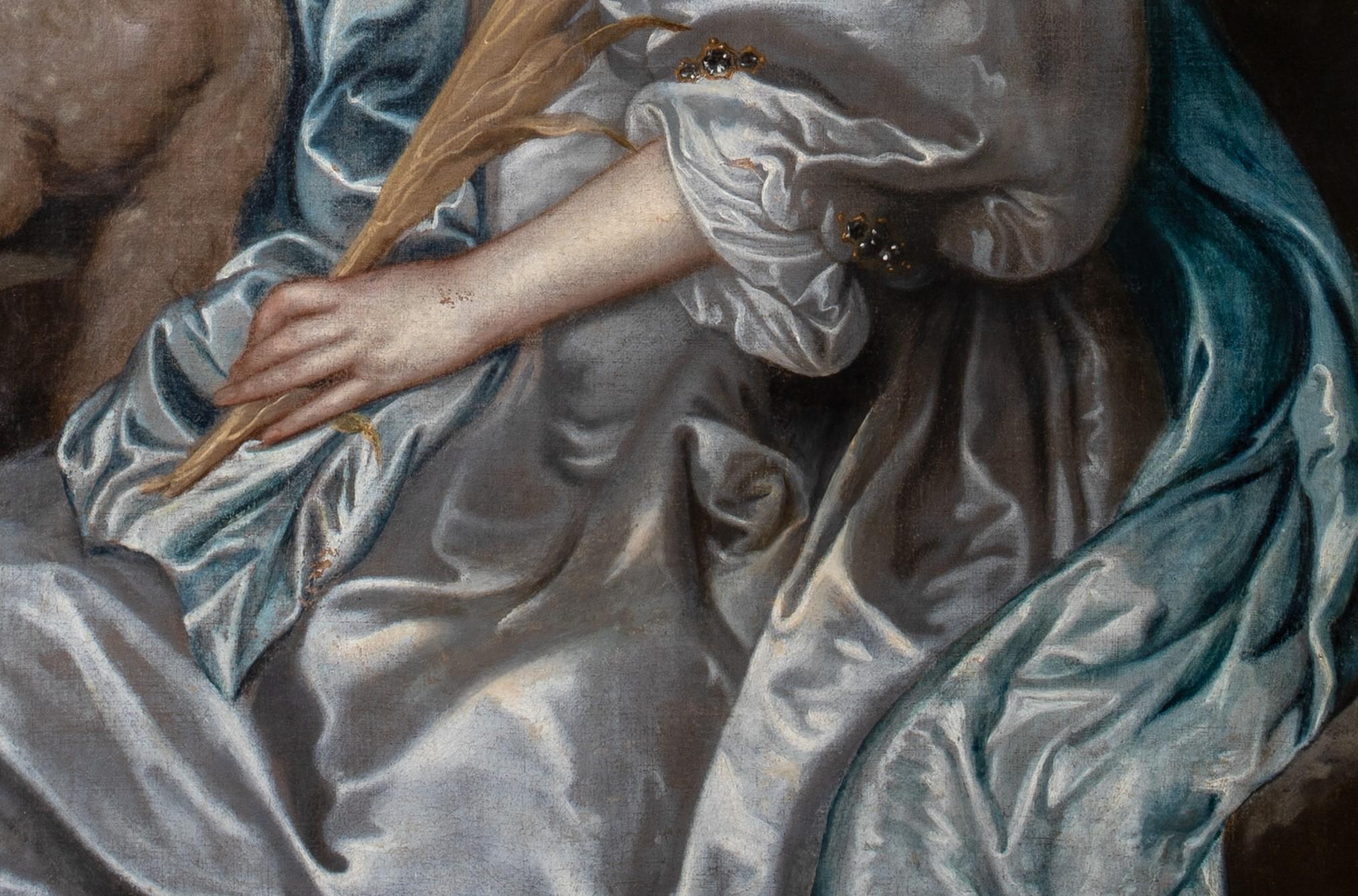 Portrait Of Lady Mary Villiers, later Duchess of Richmond as Saint Agnes For Sale 1