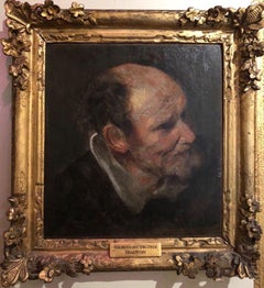 Stunning 17th Century Oil Painting - Study of a Head of a Man