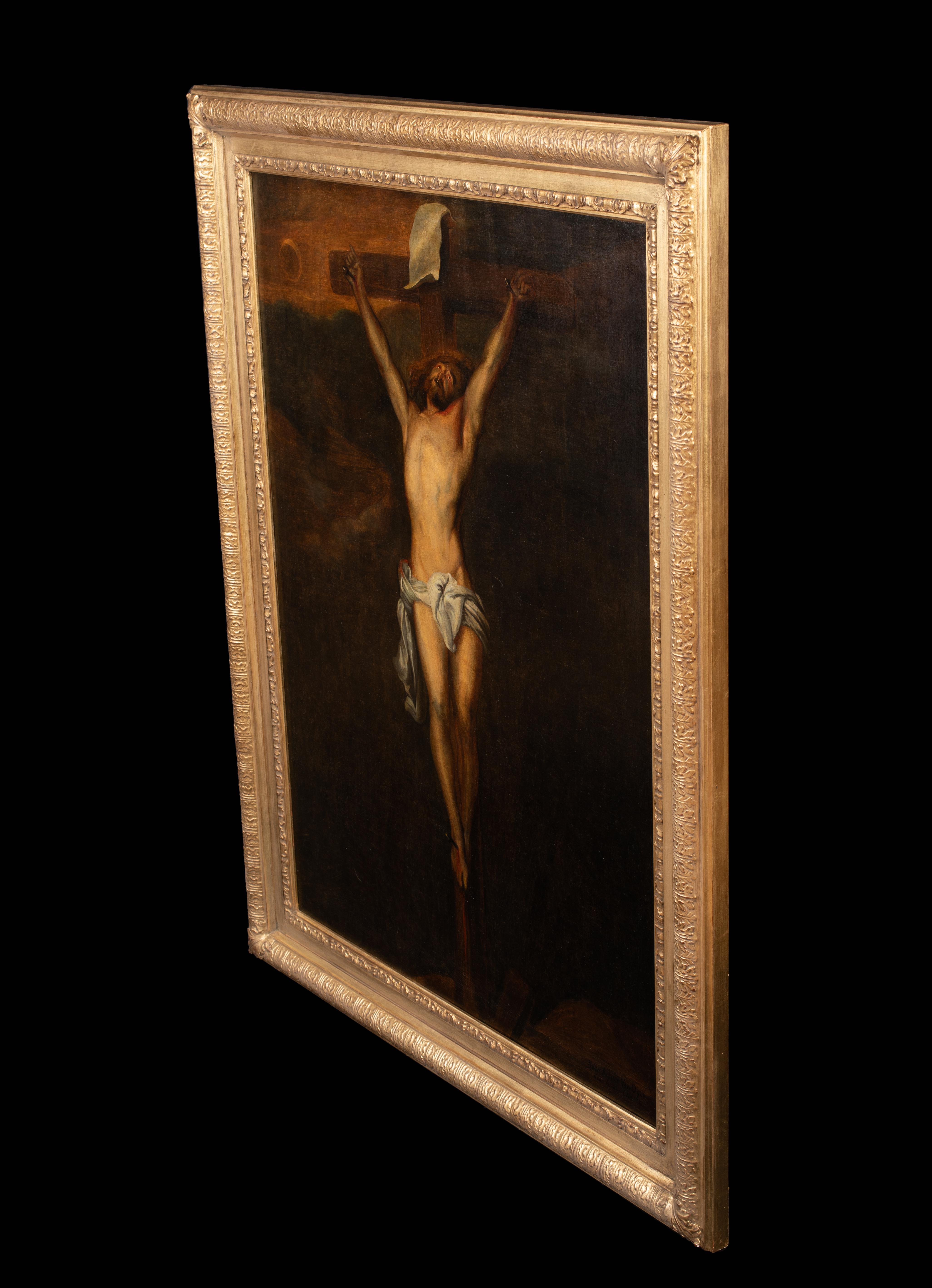 The Crucifixion, 17th Century   circle of Anthony VAN DYCK (1599-1641) For Sale 7