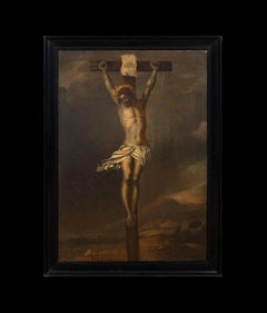 La Crucifixión, siglo XVII Círculo de ANTHONY VAN DYCK (1599-1641)