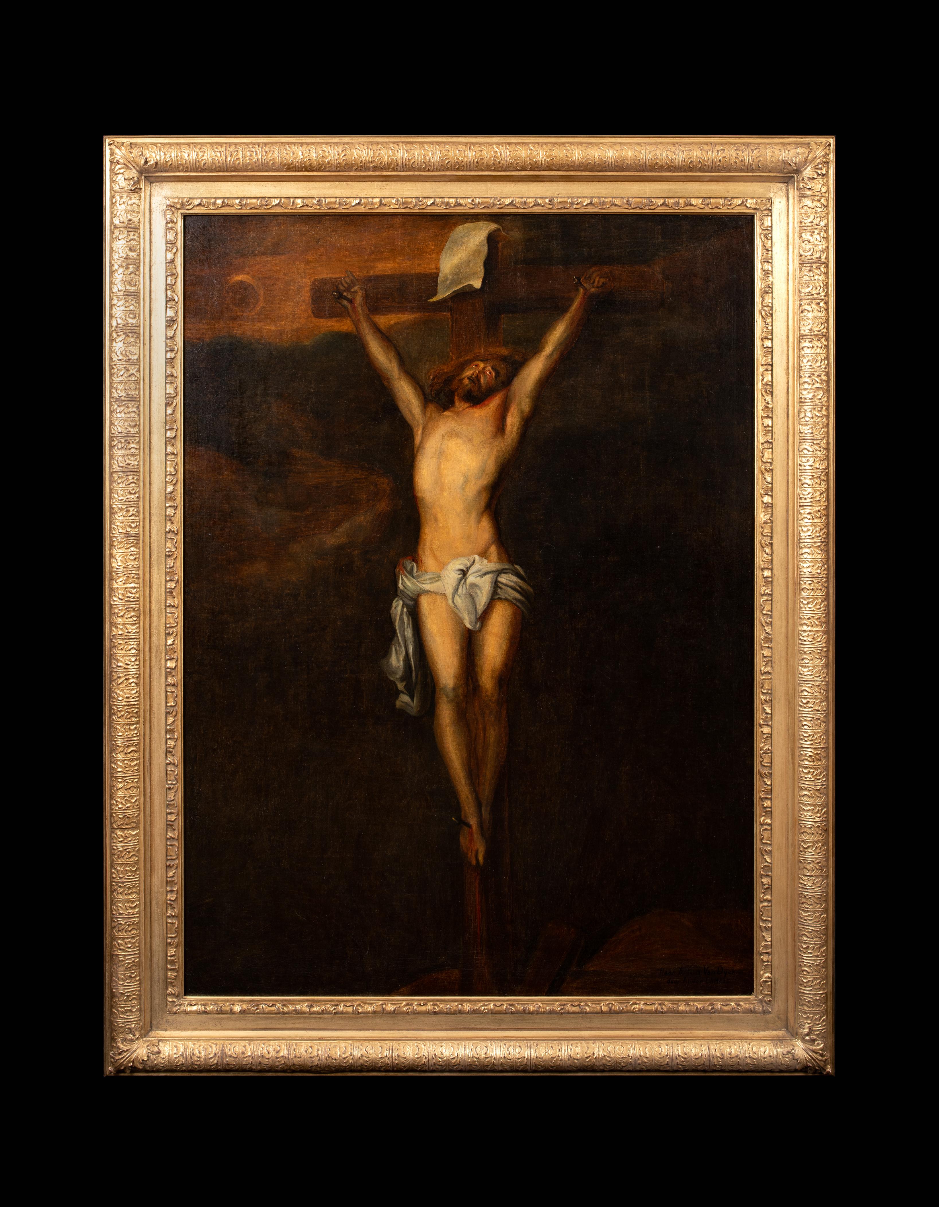 The Crucifixion, 17th Century   circle of Anthony VAN DYCK (1599-1641) - Painting by Anthony Van Dyck