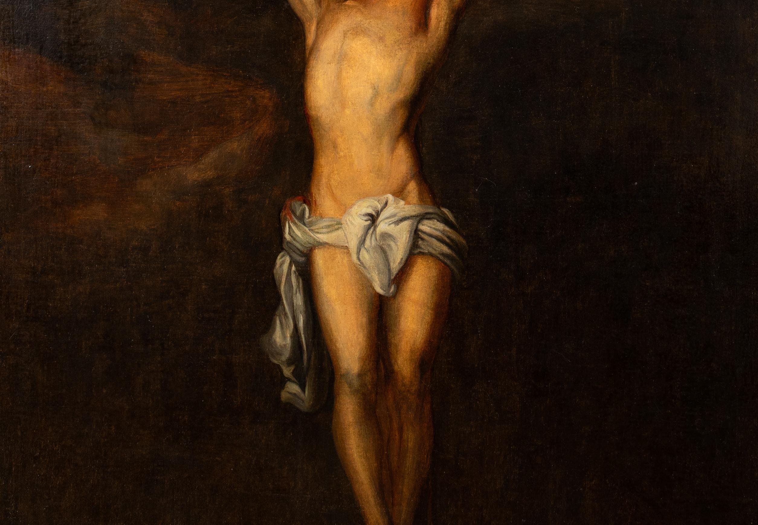 The Crucifixion, 17th Century   circle of Anthony VAN DYCK (1599-1641) For Sale 3