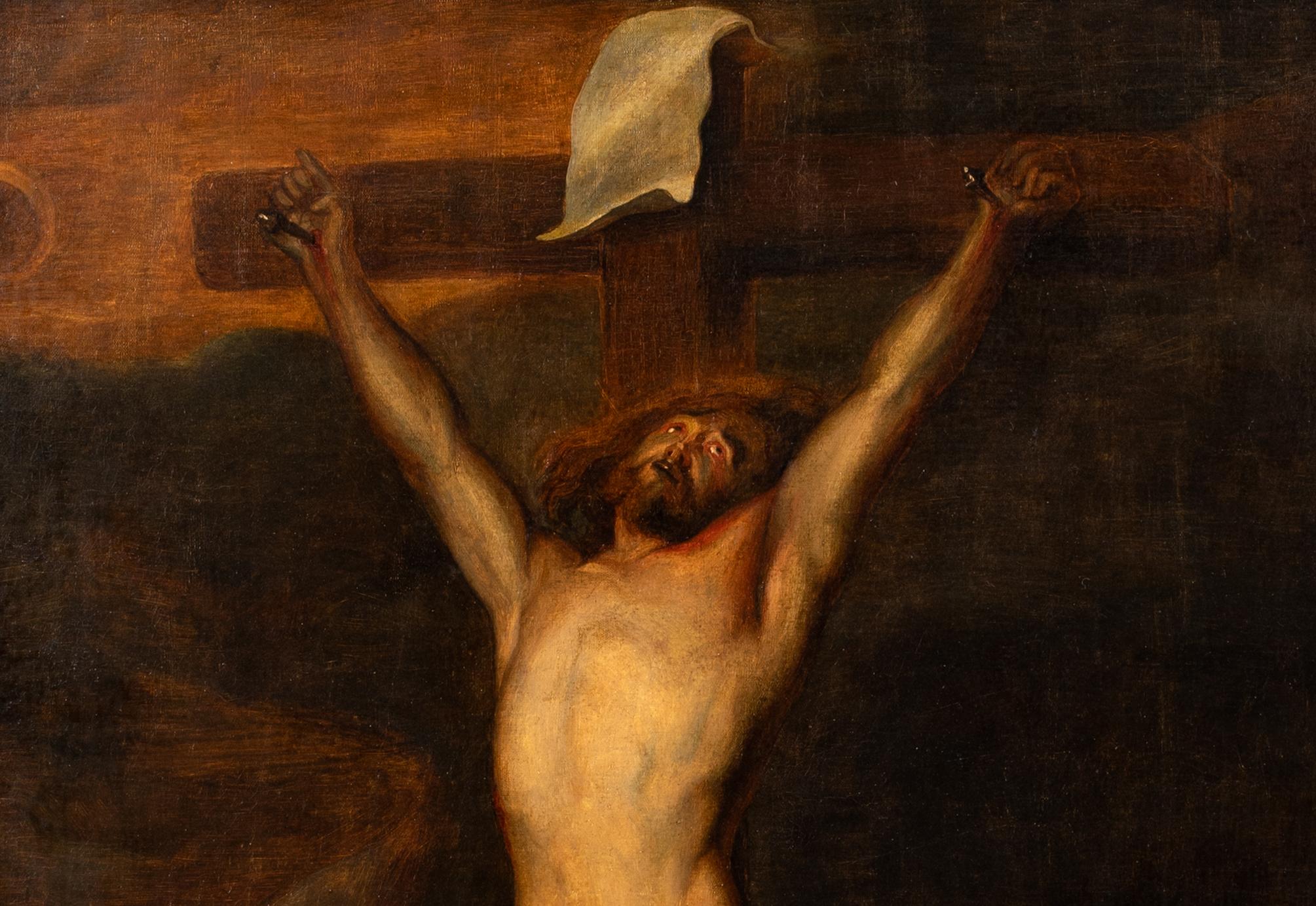 The Crucifixion, 17th Century   circle of Anthony VAN DYCK (1599-1641) For Sale 6