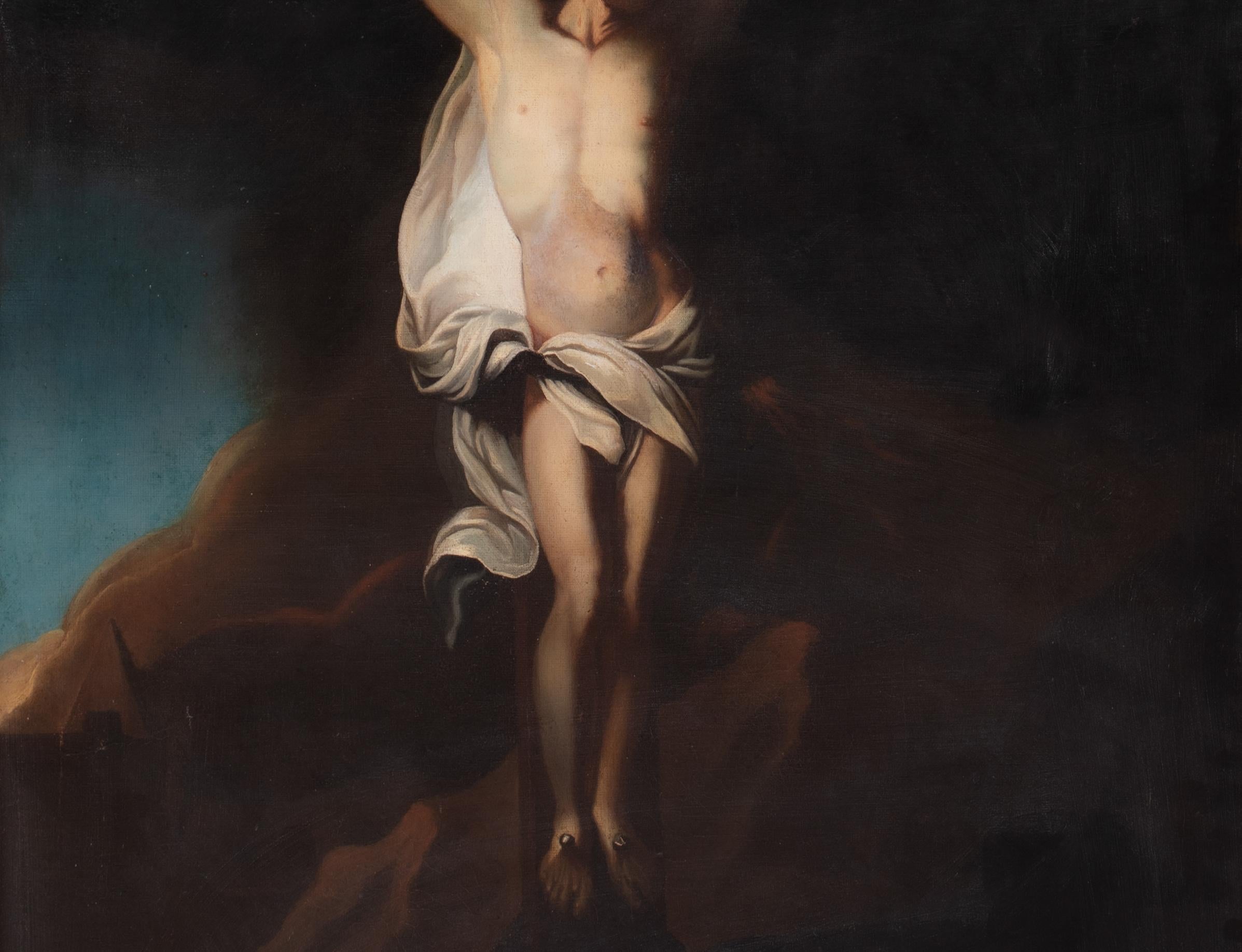 La Crucifixión, siglo XVII  Escuela de Anthony Van Dyck (1599-1641) 9