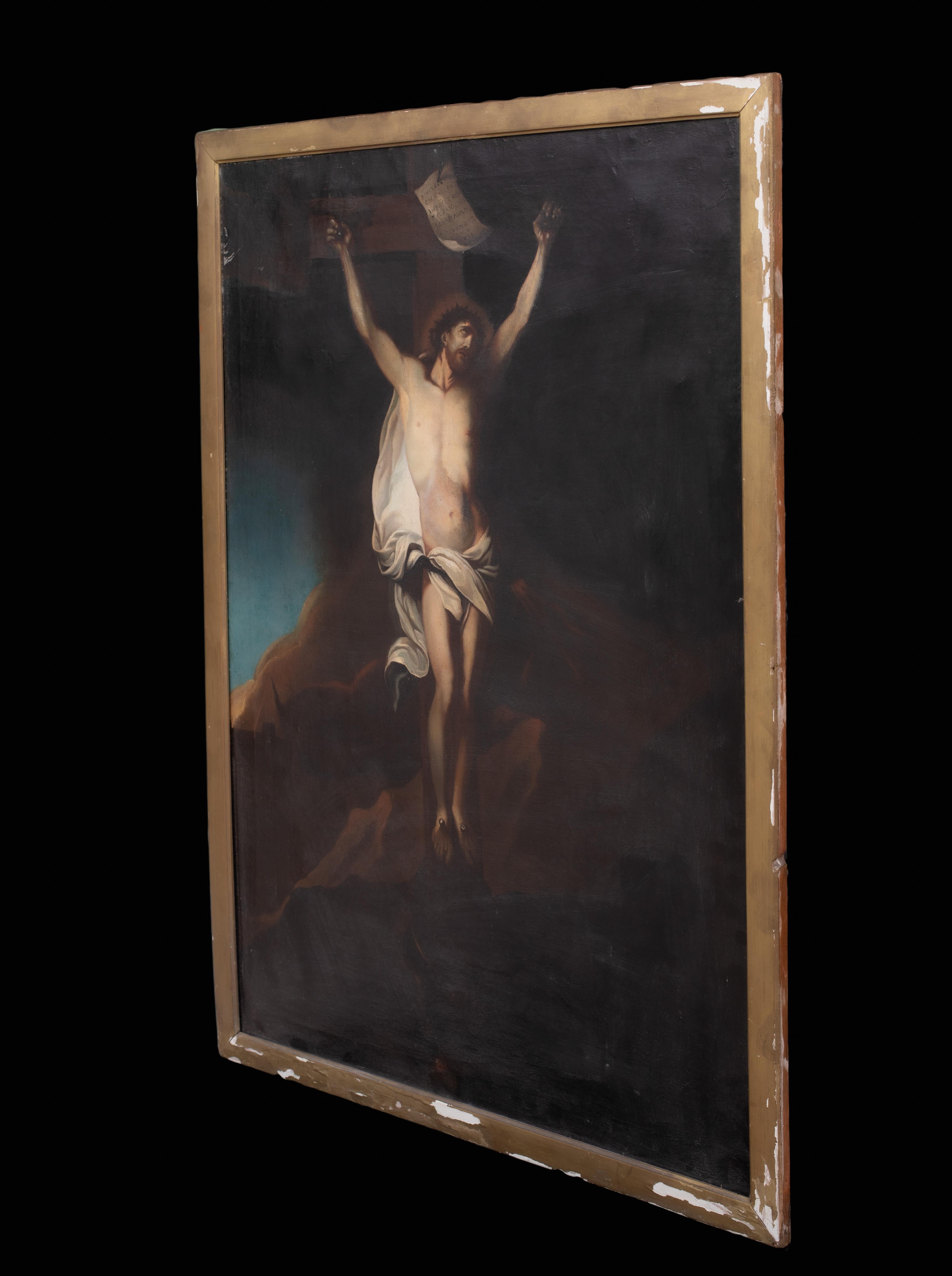 La Crucifixión, siglo XVII  Escuela de Anthony Van Dyck (1599-1641) 7