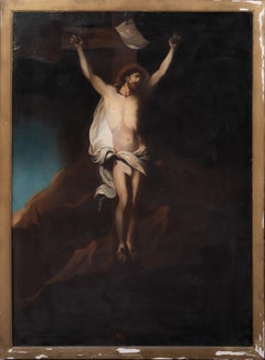 La Crucifixión, siglo XVII  Escuela de Anthony Van Dyck (1599-1641)
