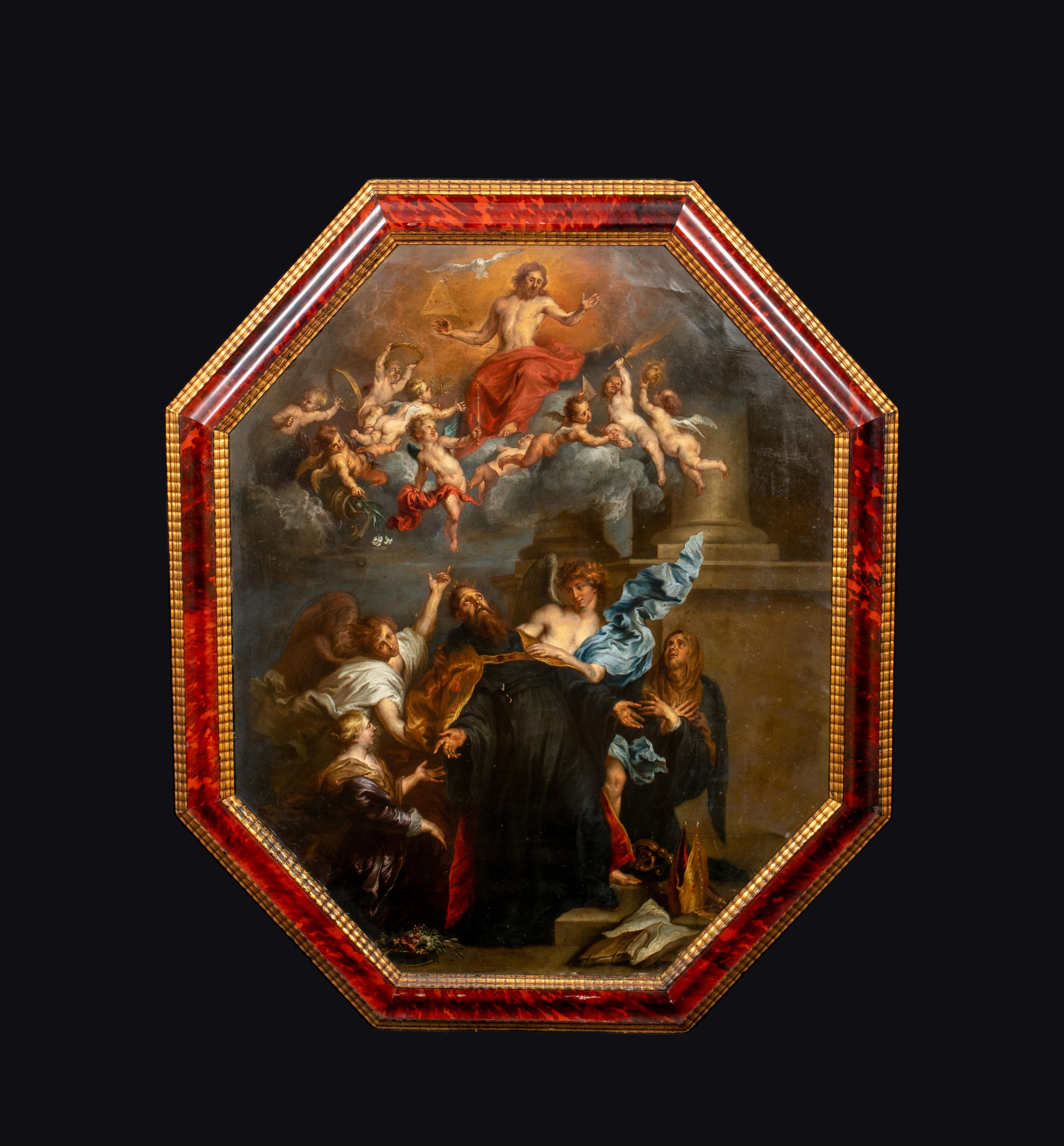 Die Ecstasie des heiligen Augustinus, 17. Jahrhundert – Painting von Anthony Van Dyck