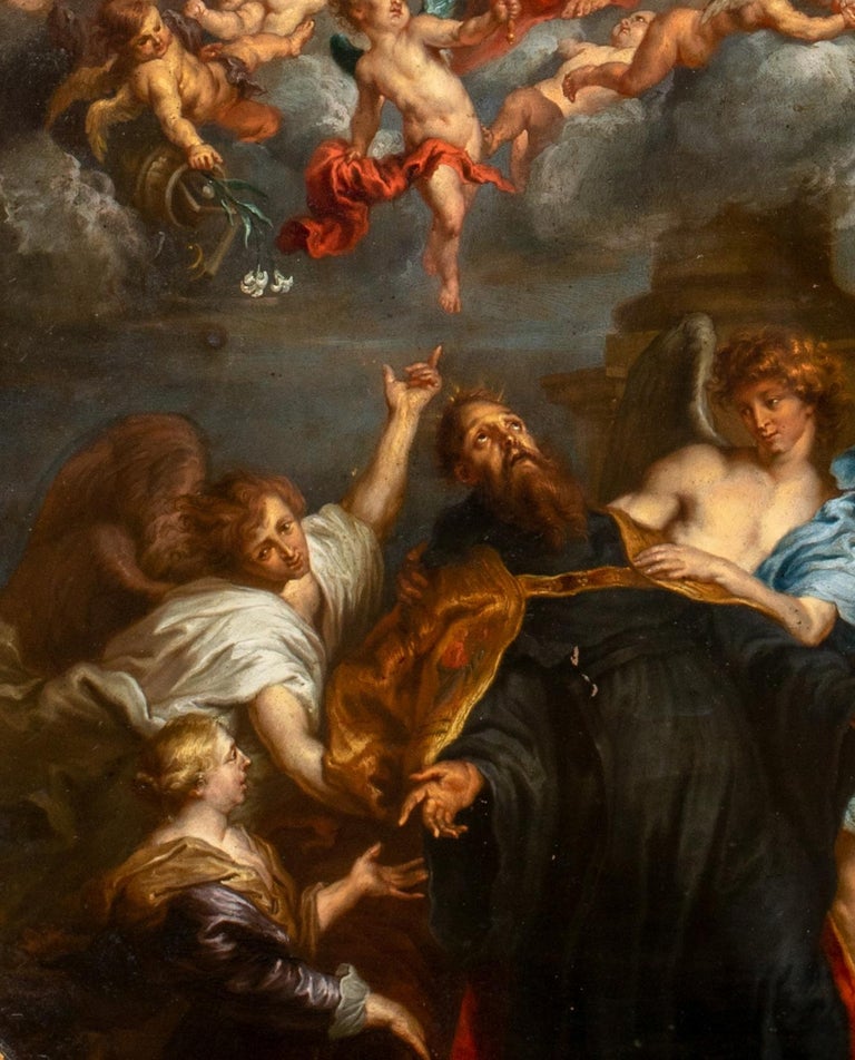 The Ecstasy of St Augustine, 17th Century For Sale at 1stDibs