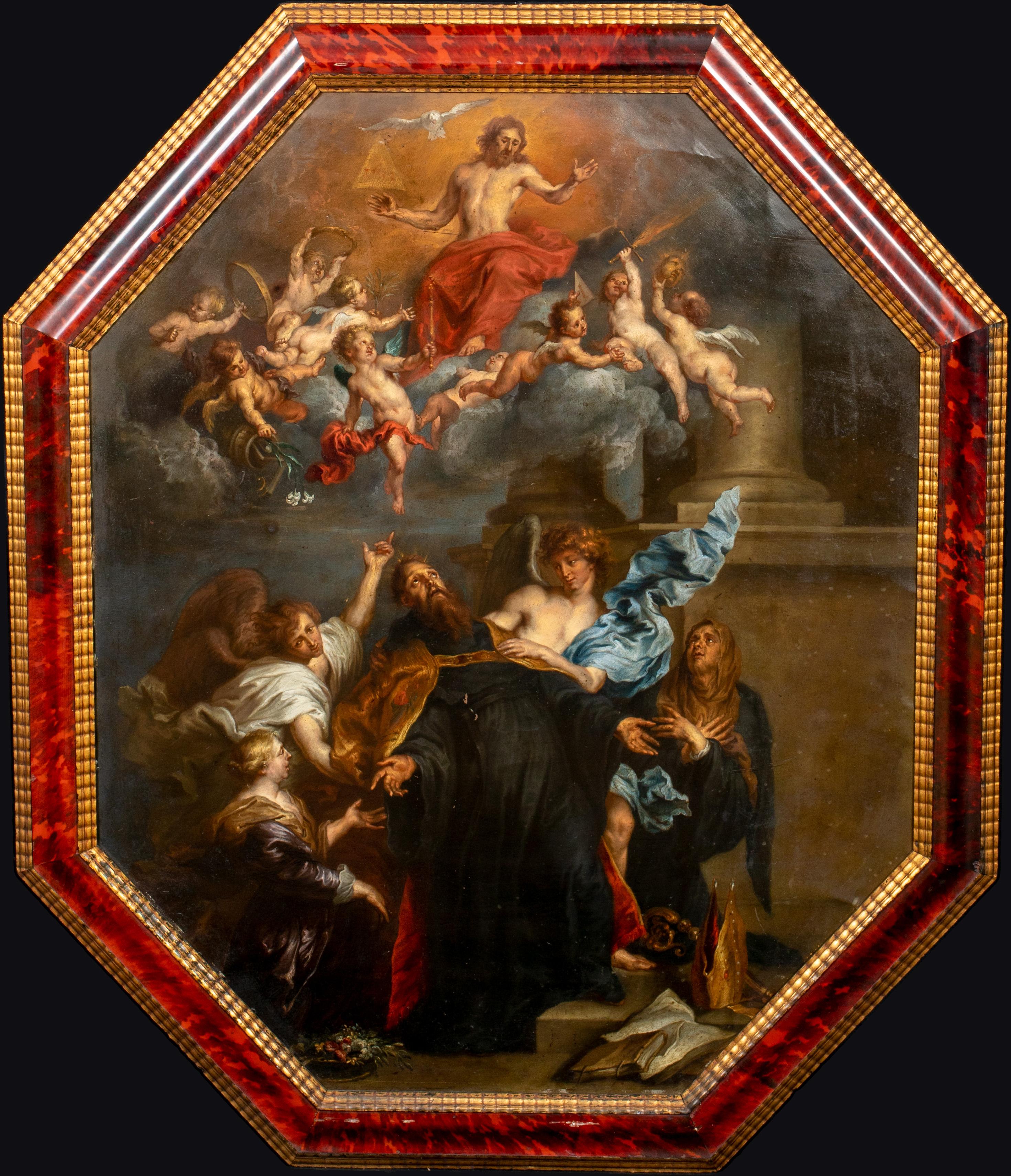 Anthony Van Dyck Portrait Painting – Die Ecstasie des heiligen Augustinus, 17. Jahrhundert