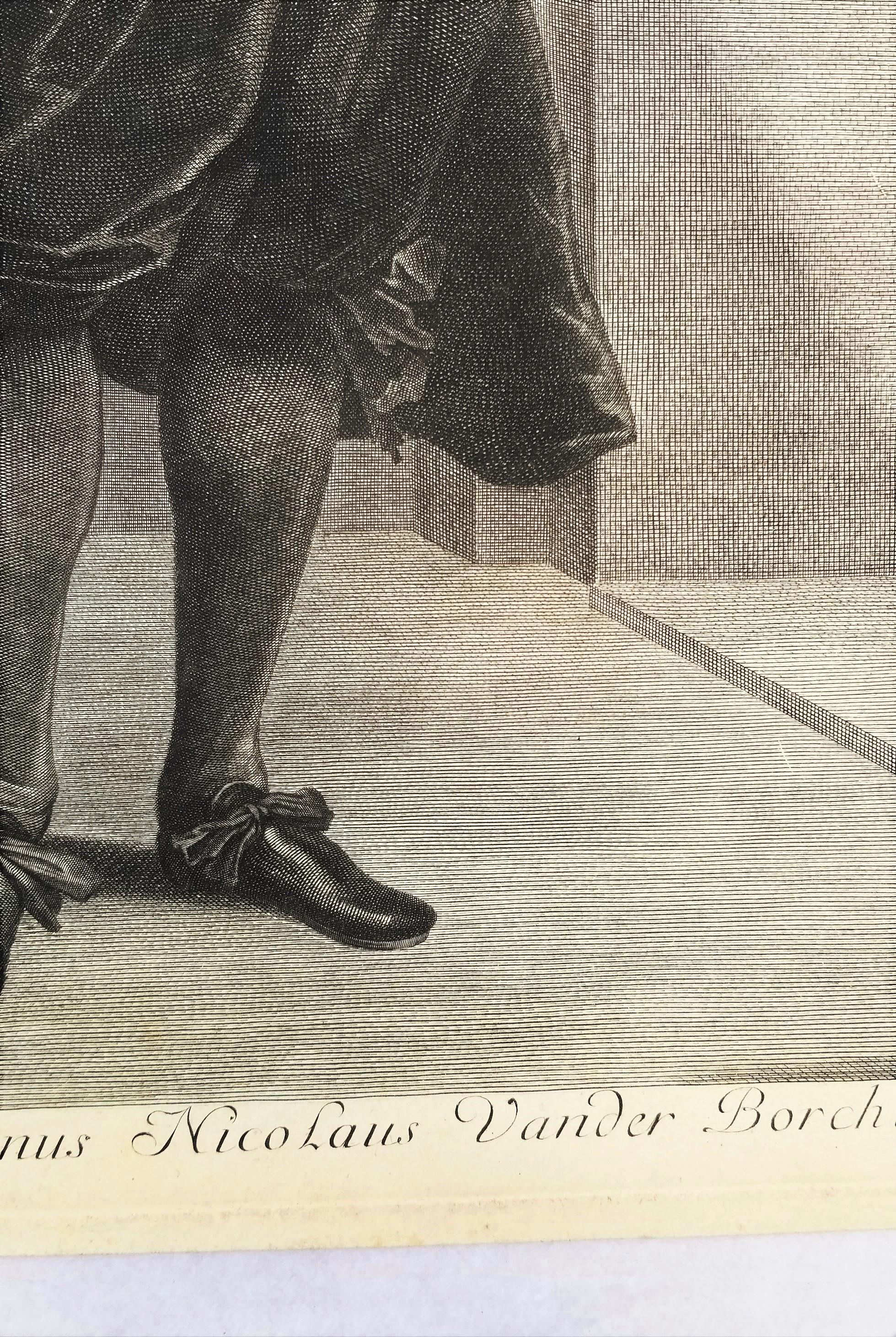 Dominus Nicolaus Vander Borcht /// Anthony Van Dyck Retrato de cuerpo entero Flamenco en venta 8