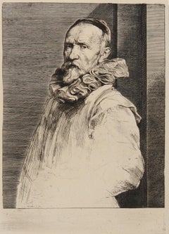 Antique Portrait de Jean de Vael, Heliogravure by Anthony van Dyck