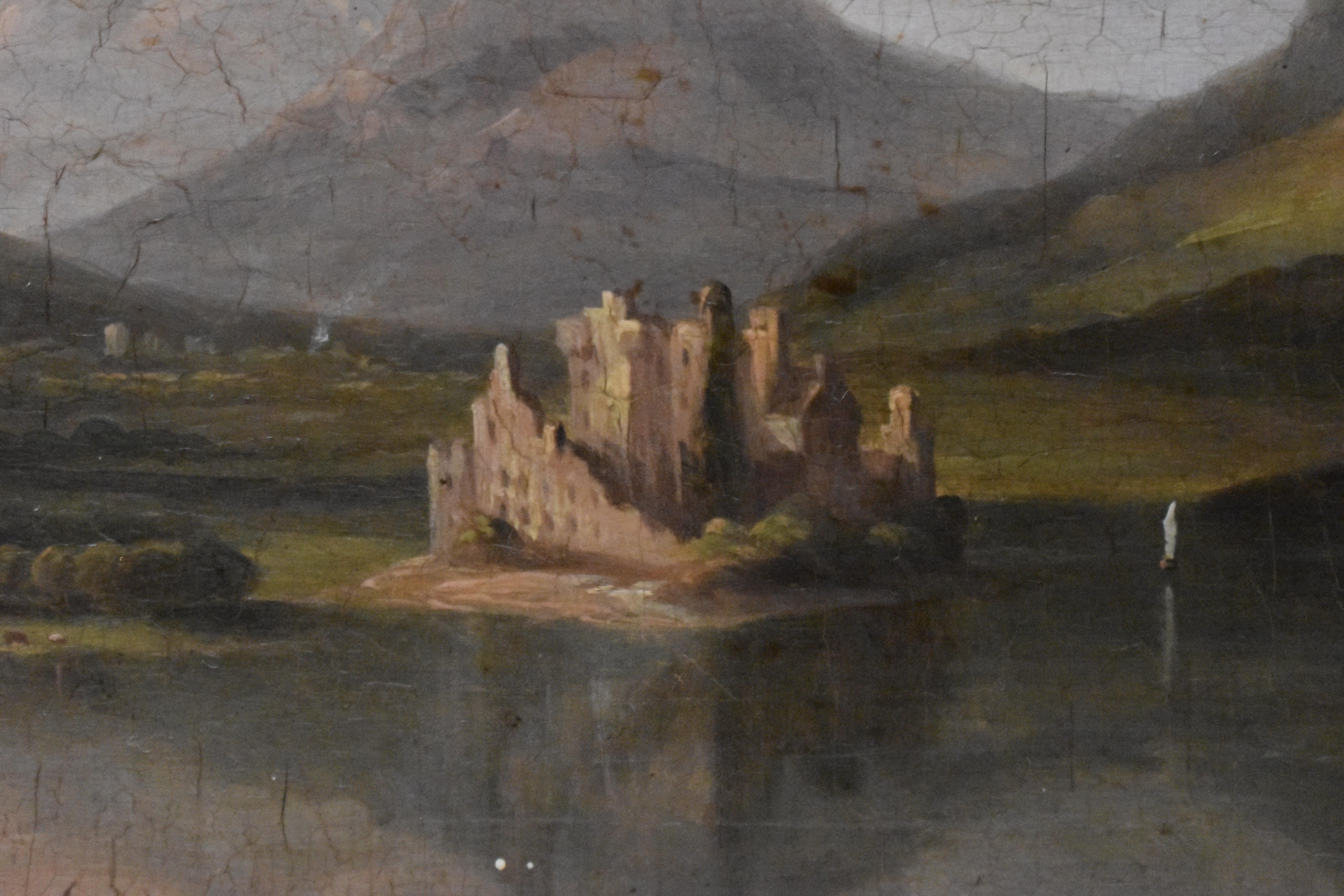 Círculo de Anthony Vandyke Copley Fielding (1787-1855) Castillo de Kilchurn, Escocia 2
