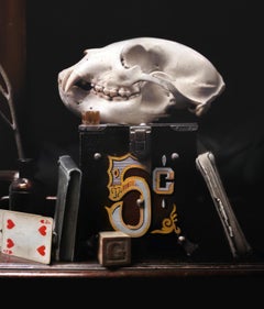 "Ghost Keeper" (2025) Nature morte à l'huile sur panneau