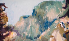 Gola dello Yosemite II - Pittura, polimero sintetico su carta Windsor and Newton