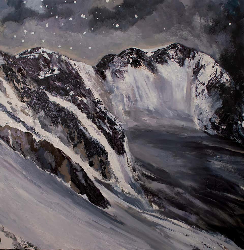 Le Valais: Contemporary Landscape Painting, Oil on Linen, 2025