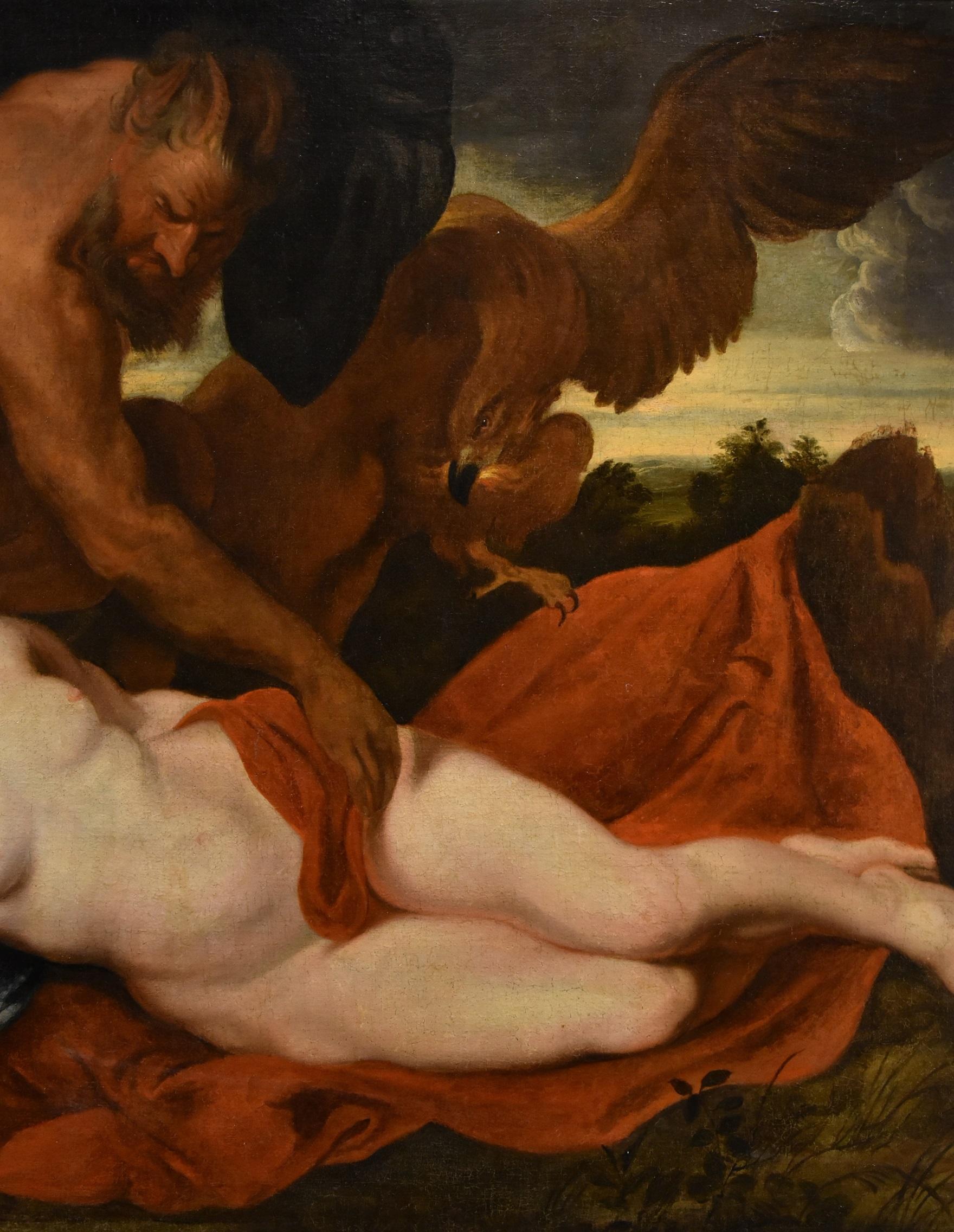 Júpiter Antíope Pintura mitológica Van Dyck Siglo XVII / XVIII Óleo sobre lienzo Arte en venta 1