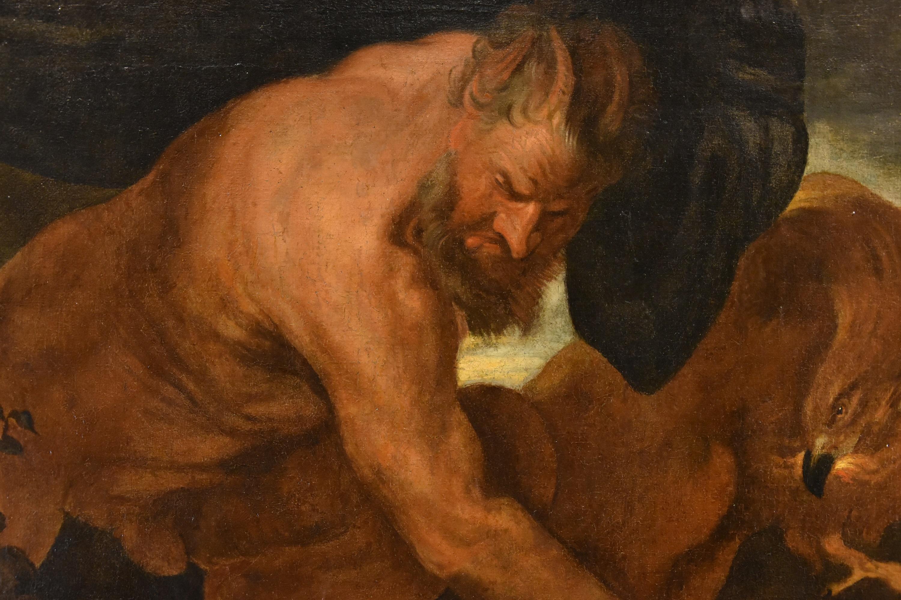 Júpiter Antíope Pintura mitológica Van Dyck Siglo XVII / XVIII Óleo sobre lienzo Arte en venta 3