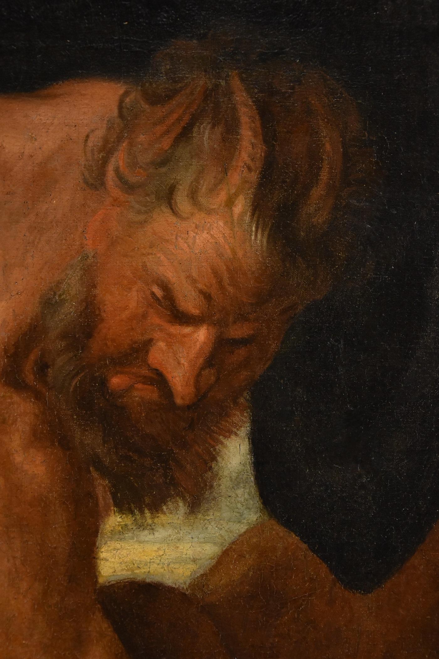 Júpiter Antíope Pintura mitológica Van Dyck Siglo XVII / XVIII Óleo sobre lienzo Arte en venta 6
