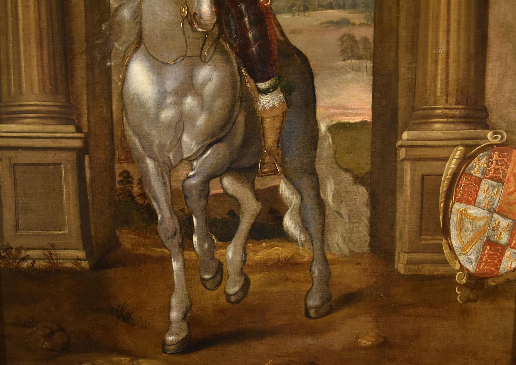 Porträt Charles I. König Van Dyck, Gemälde 17/18. Jahrhundert, Öl auf Leinwand, Alter Meister  im Angebot 7