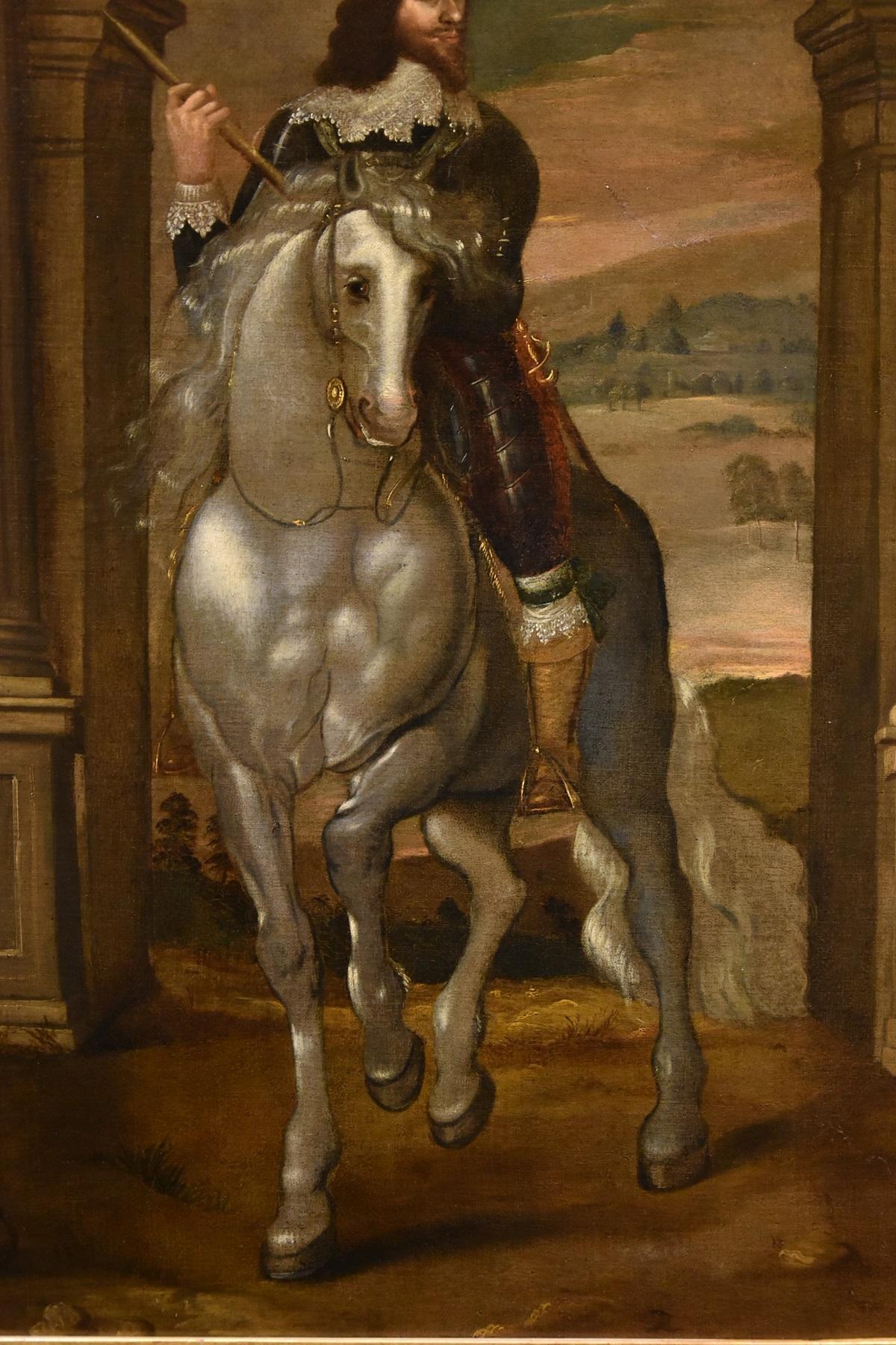 Porträt von Karl I., König von England (1600-49)
Anthoon van Dyck (Antwerpen 1599 - London 1641) Nachfolger von

Öl auf Leinwand
93 x 86 cm - Gerahmt 131 x 124

Wir stellen Ihnen ein wertvolles Werk vor, ein Ölgemälde auf Leinwand, das das berühmte