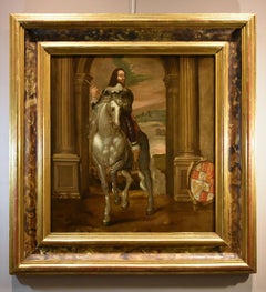 Portrait Charles I King Van Dyck Paint 17/18th Century Oil on canvas Old master