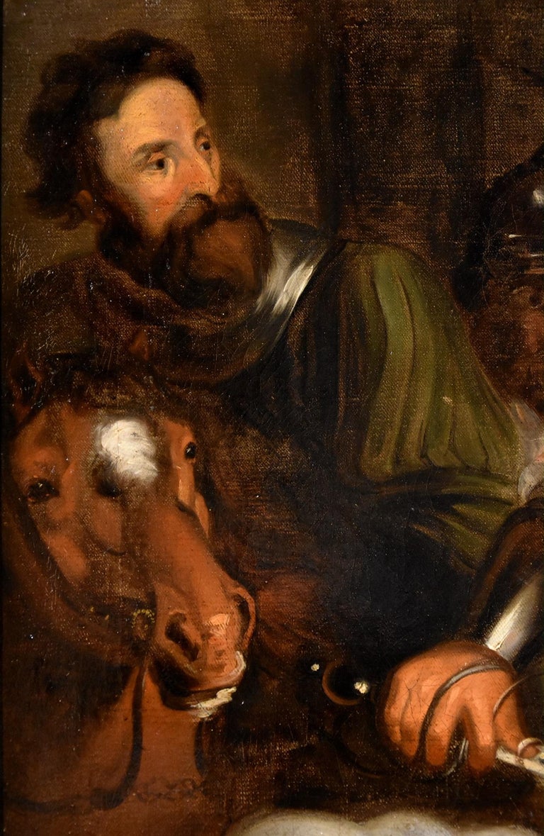 Saint Martin Van Dyck Horse Paint Oil on canvas Old master 17/18th Century Art For Sale 9