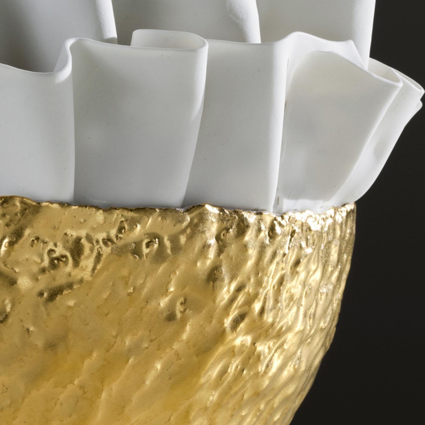 Anthozoa Gold Bowl by Fos Ceramiche In New Condition In Milan, IT