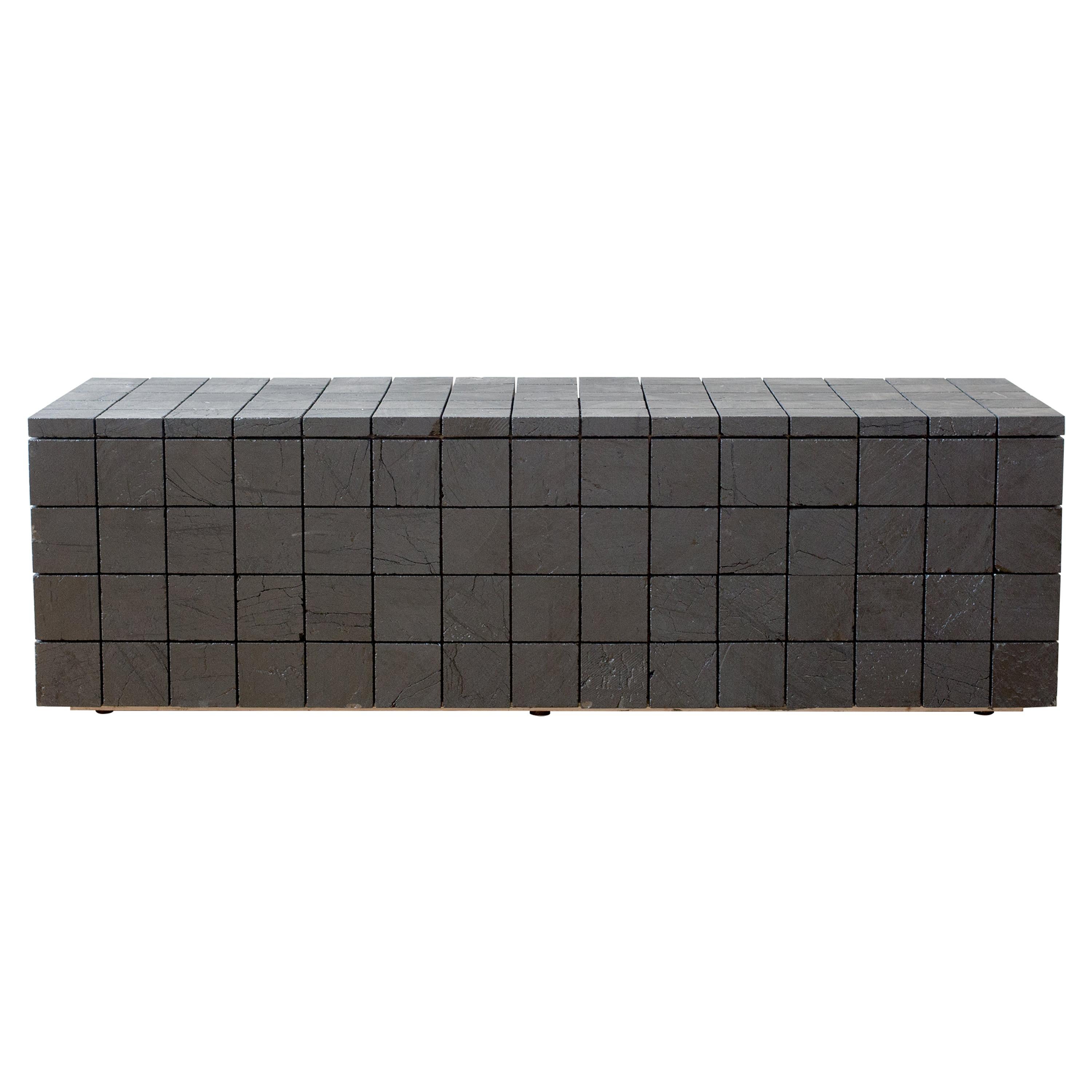 Anthracite Coal Bench Contemporary Seating
