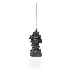 Luce a sospensione in carbone antracite Luce contemporanea