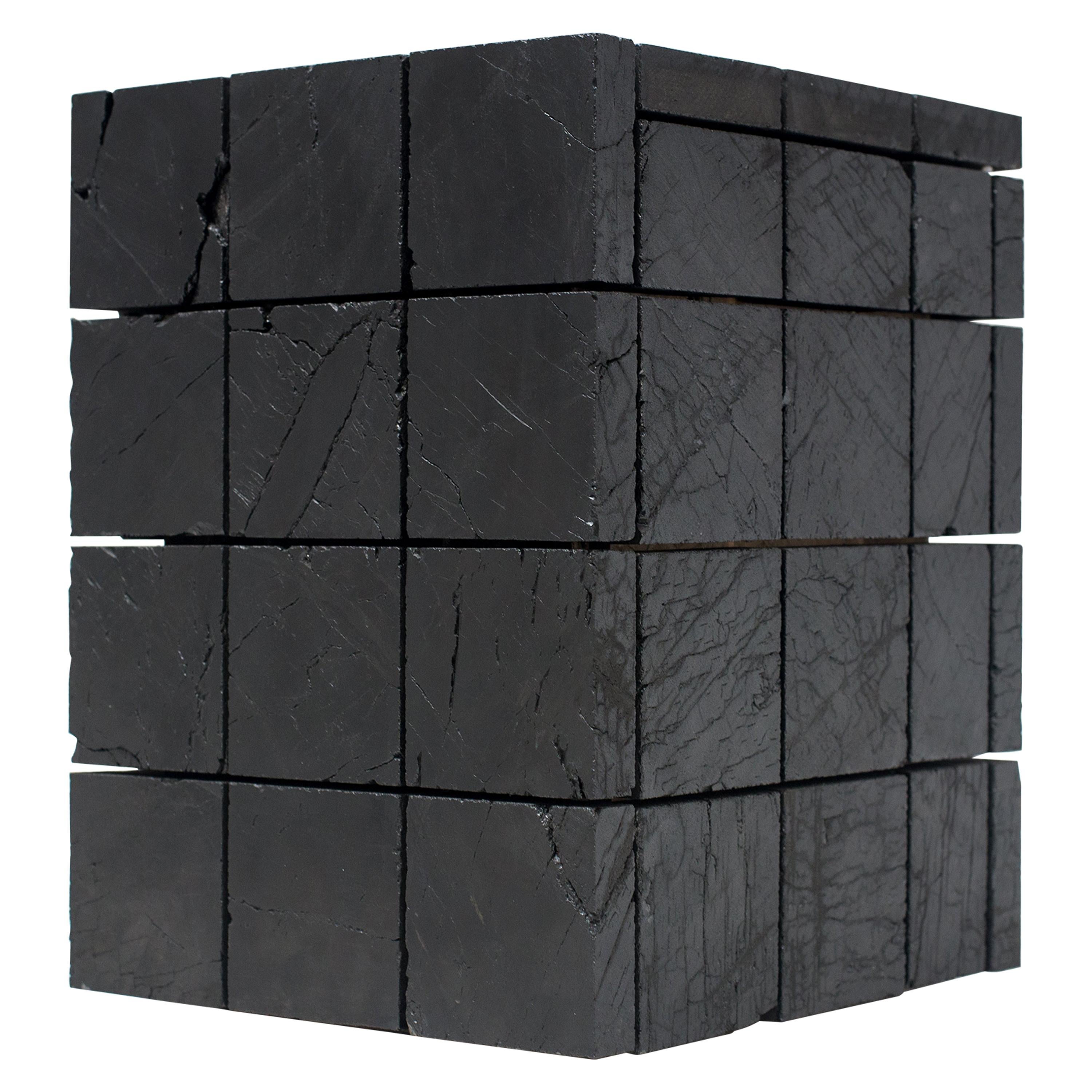 Anthracite Coal Side Table Contemporary Table by Jesper Eriksson