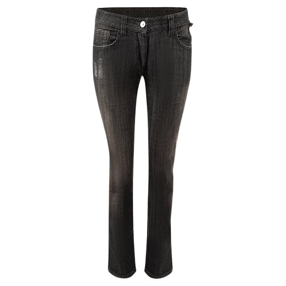 Anthracite Faded Skinny Jeans Size XS For Sale