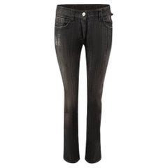 Jean skinny anthracite délavé taille XS