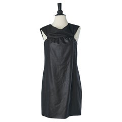 Robe sans manches en laine gris anthracite avec fermeture éclair sur le buste Chloe