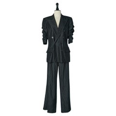 Combinaison pantalon anthracite avec manches roulantes JP Gaultier Classique