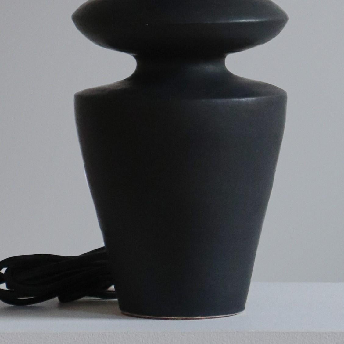 American Anthracite Rhodes Table Lamp by  Danny Kaplan Studio For Sale