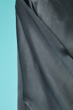 Anthracite silk blouse Yves Saint Laurent Rive Gauche FW 1994