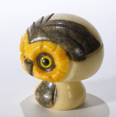 Anthropomorphic Alabaster Mushroom Sculpture, Italy 1950s-1960s