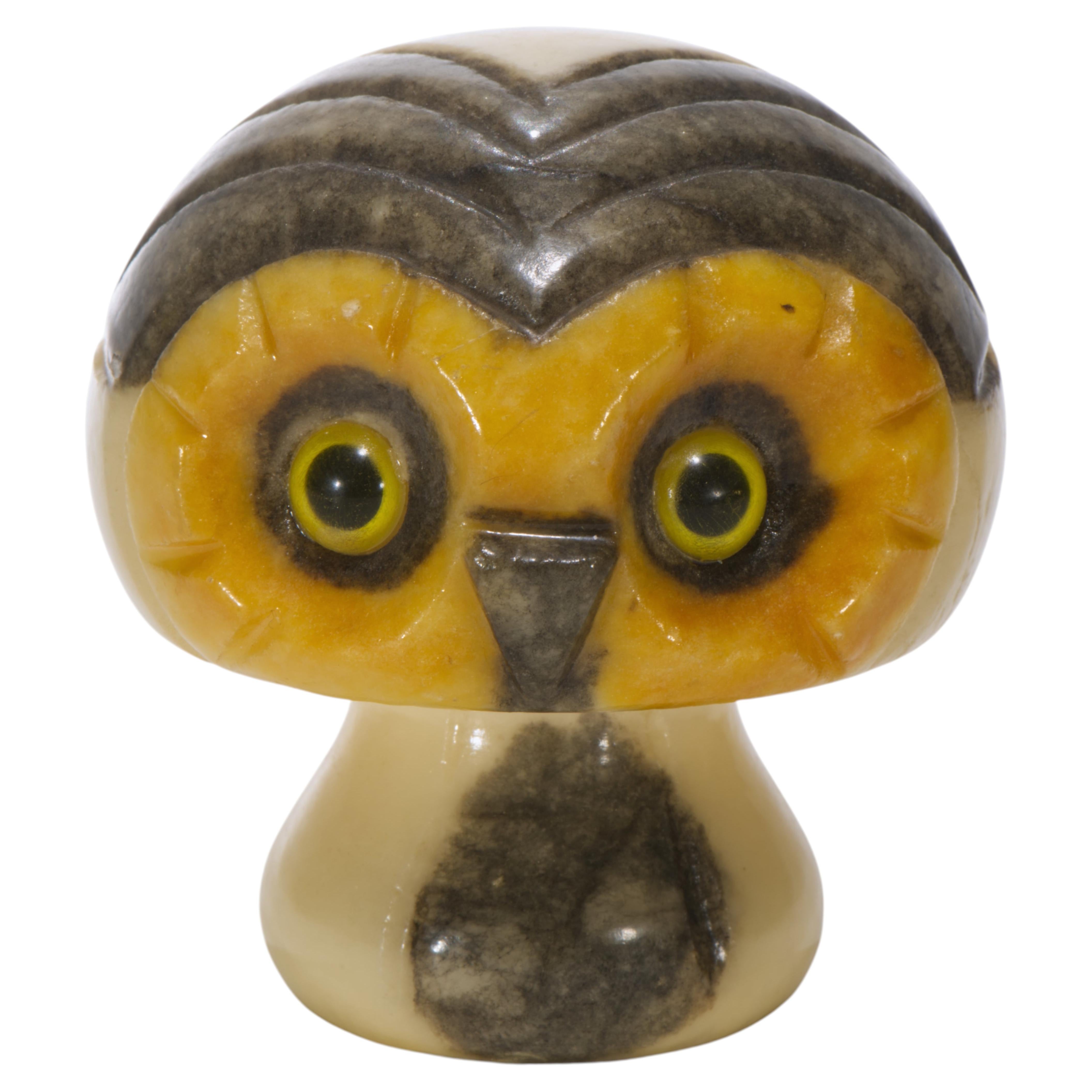 Anthropomorphic Alabaster Mushroom Sculpture, Italy 1950s-1960s For Sale