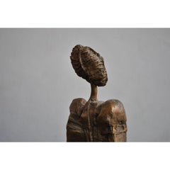 Anthropomorphic Bronze by Sebastiano Fini (1949-2003)