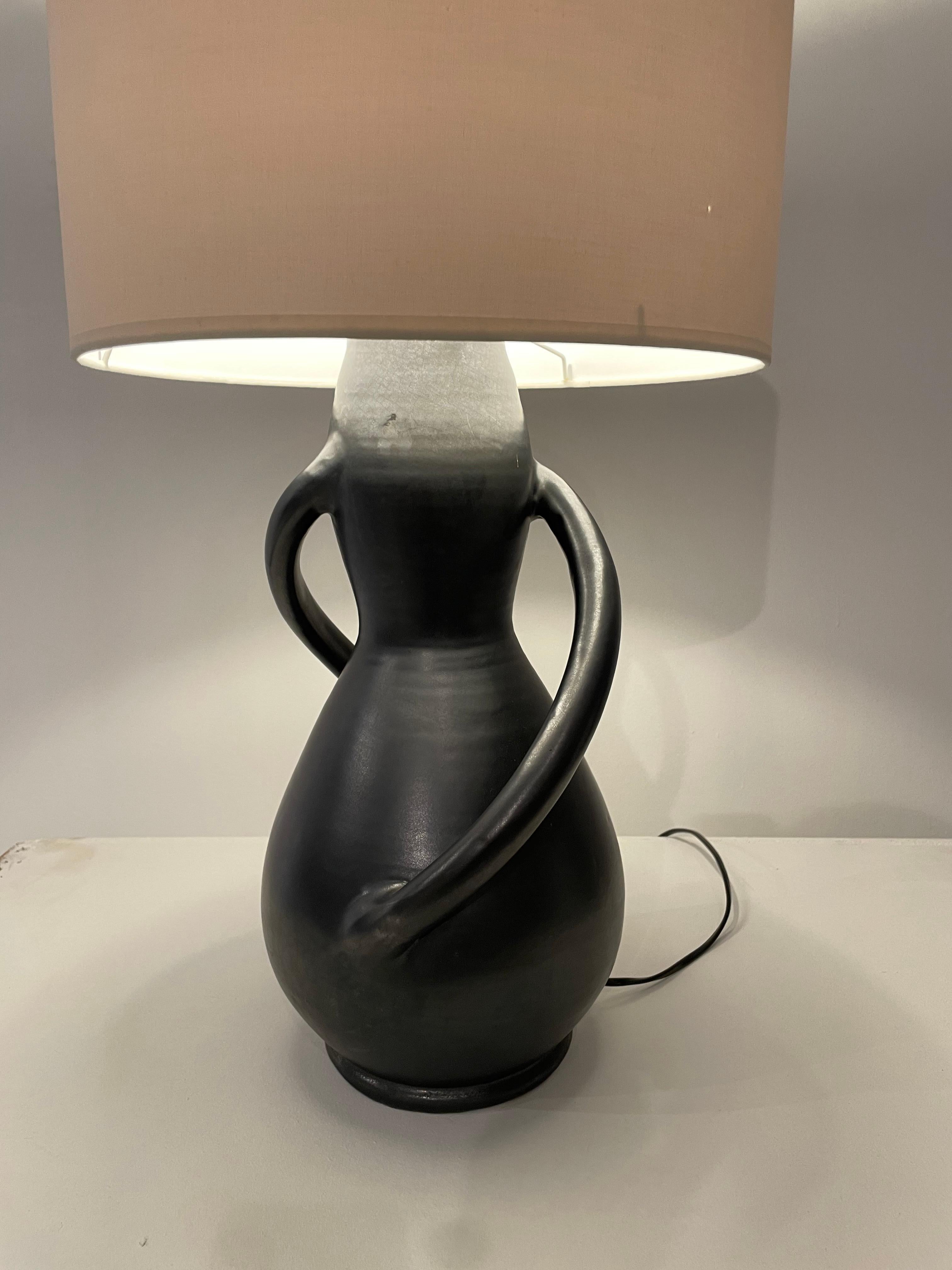 Mid-Century Modern Anthropomorphic Ceramic  Lamp For Sale