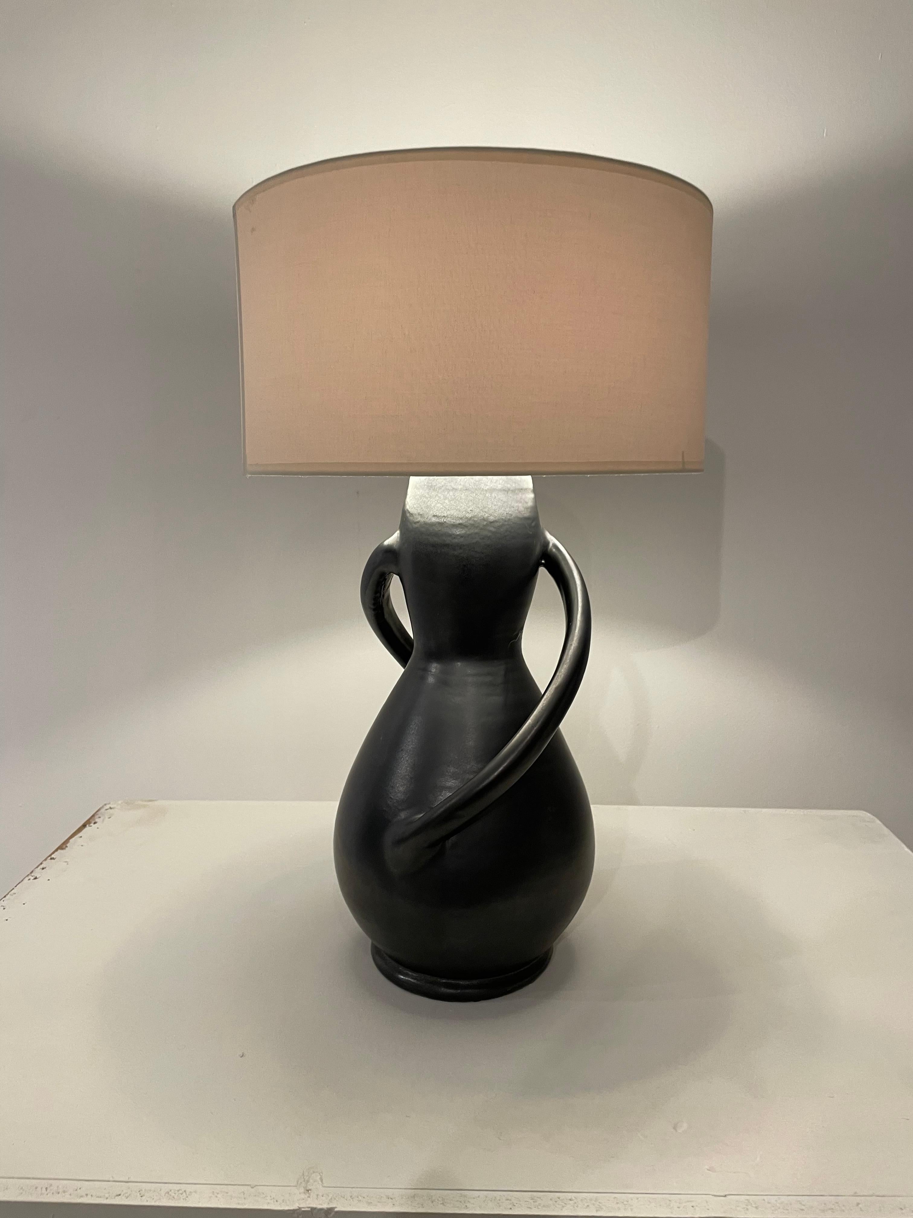 Anthropomorphic Ceramic  Lamp In Good Condition For Sale In Saint-Ouen, FR