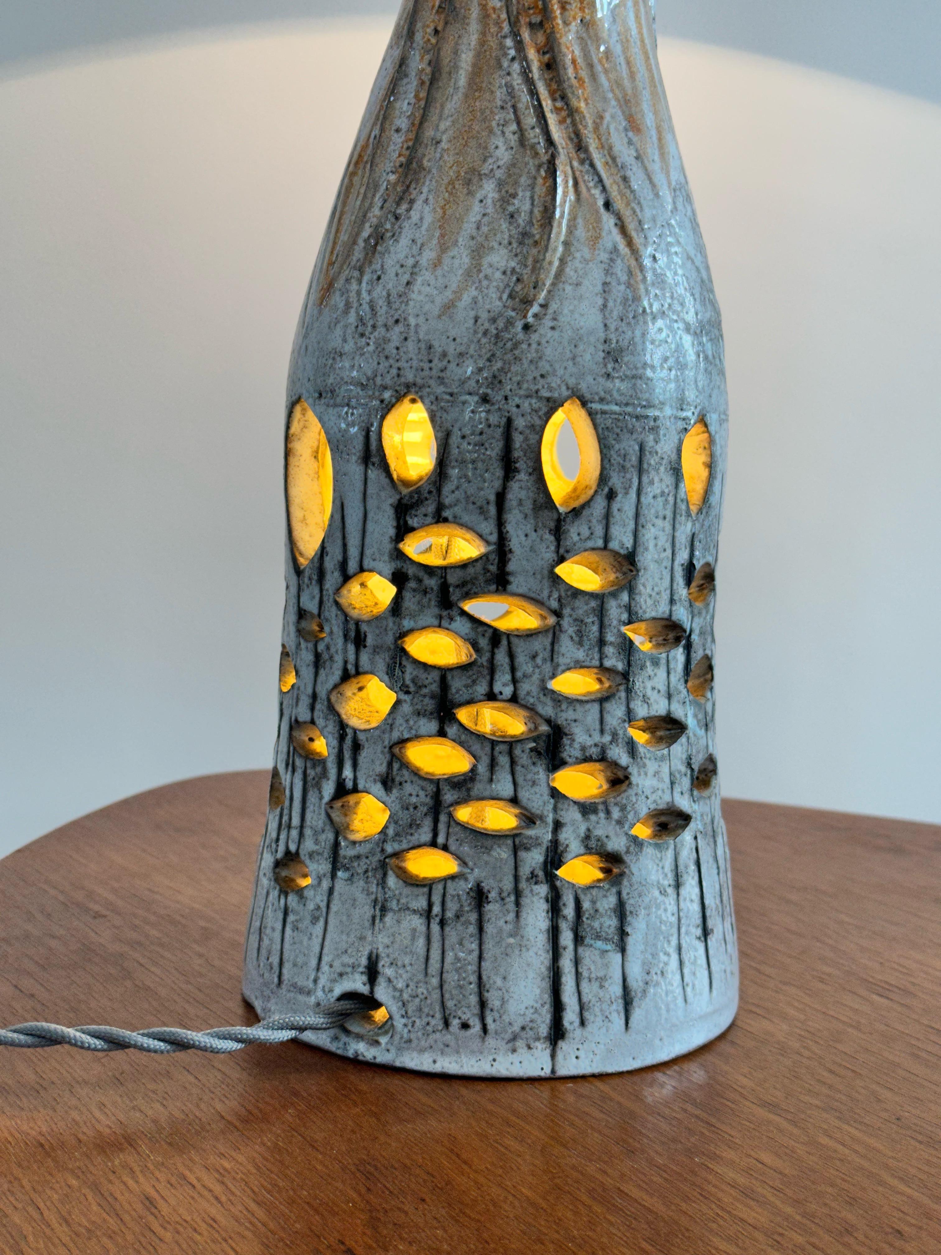 Anthropomorphic Ceramic Lamp Maurice Camos, French Artist, Unique Work, 1960s For Sale 1