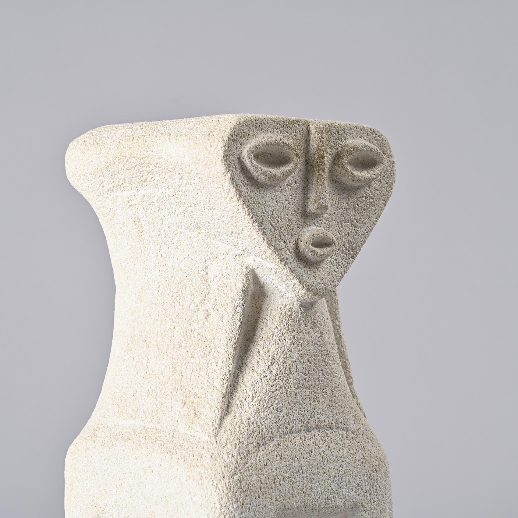 Stone Anthropomorphic lamp by Albert Tormos, circa 1974 For Sale