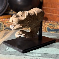 Anthropomorphic Lead Spout in the Form of a Dog. England, 16th century.