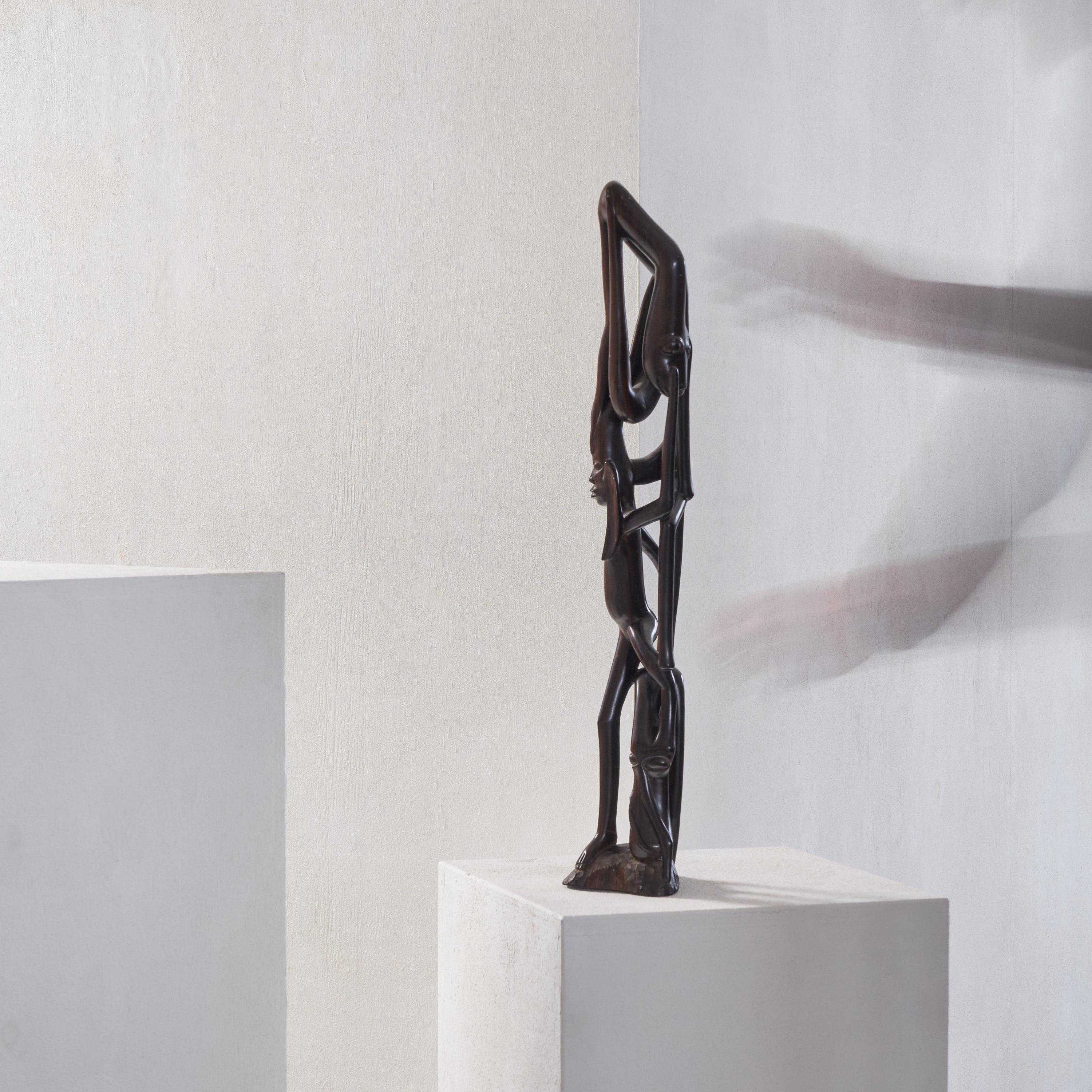 Brutalist Anthropomorphic Modernist 'Makonde' Sculpture 1950s For Sale