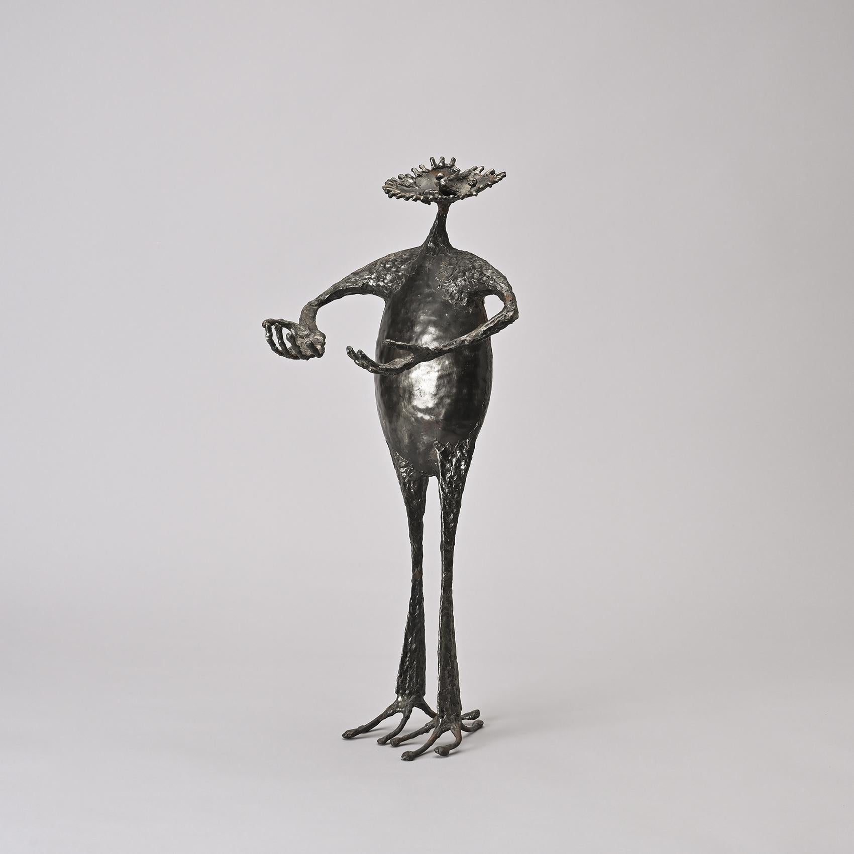 Mid-Century moderno Scultura antropomorfa di Michel Anasse, Francia, circa 1965 in vendita