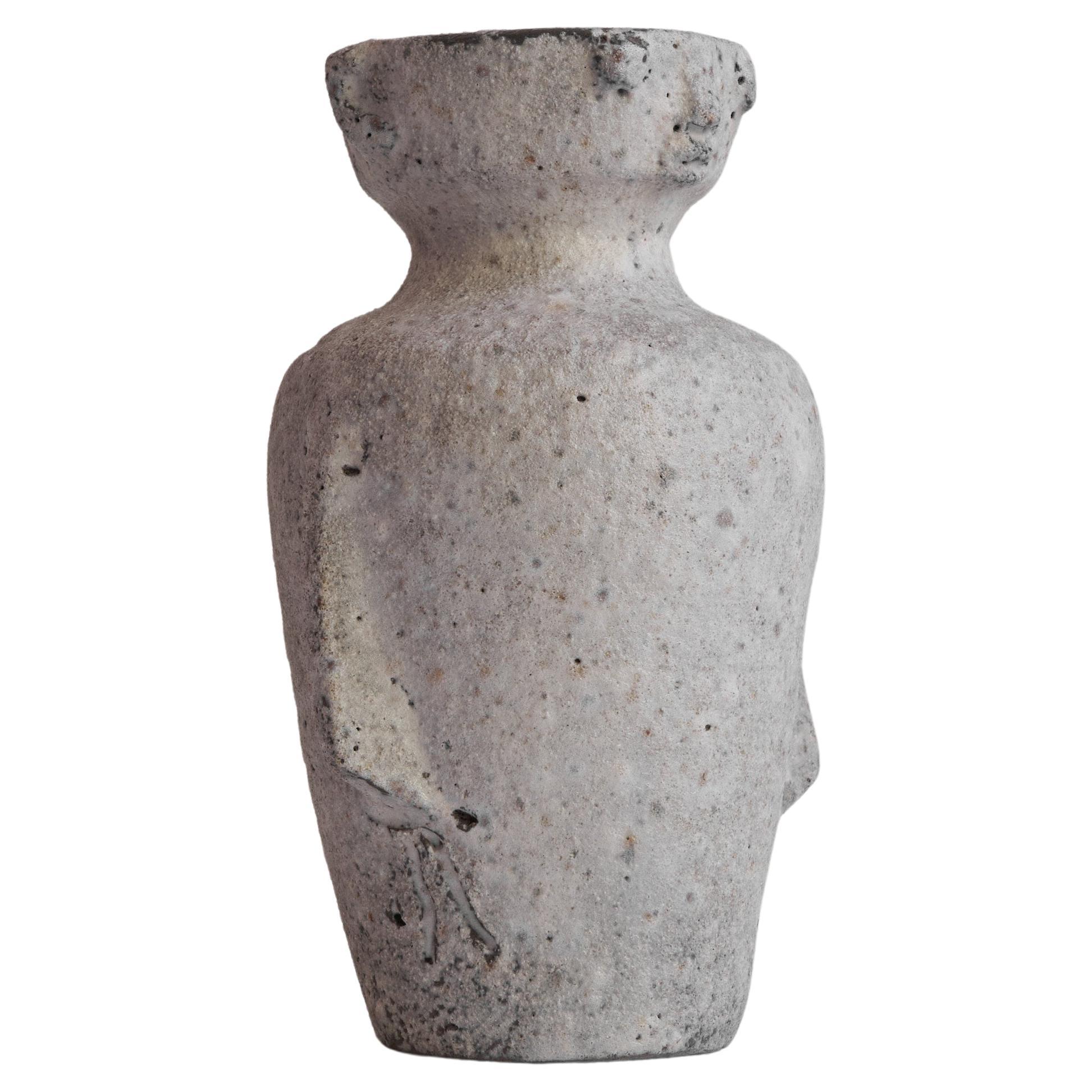 Anthropomorphic Stoneware Vase in the Style of Jacques Pouchain 1950s